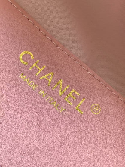 CC 25C Hobo Bag 30cm Pink Grained Calfskin