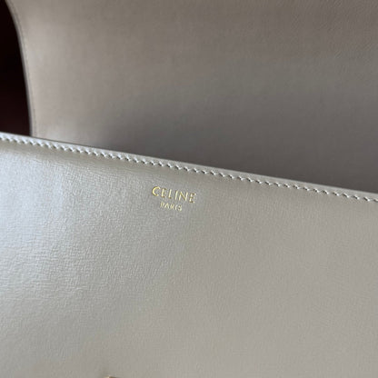 classique triomphe 22 beige calfskin gold hardware