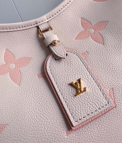 CARRYALL PM 29 LIGHT PINK MONOGRAM GRAINED COWHIDE LEATHER