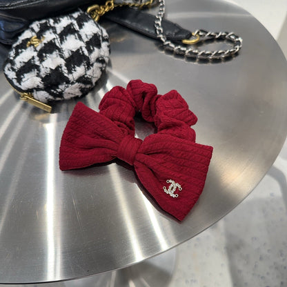 RUBY RED FABRIC SCRUNCHIE 410902