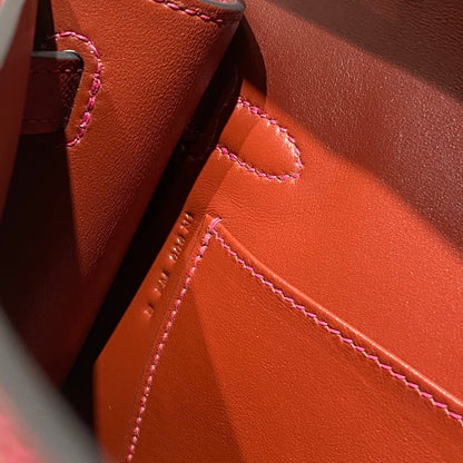 HM Kelly Elan 27cm Red Leather Ghw