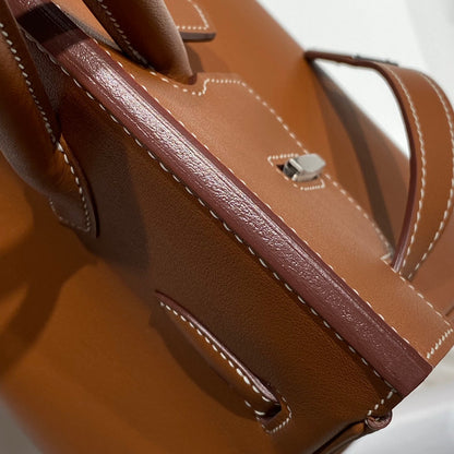 HM Shoulder Birkin 29 Yam Orange Leather 222354