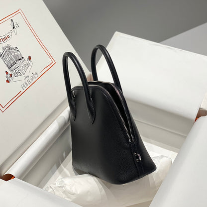 HM Bolide 25 Black Epsom Leather Silver Hardware 237384