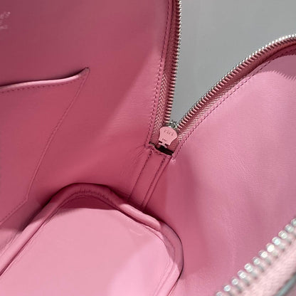 HM Bolide 25 Baby Pink Epsom Leather Silver Hardware 237423
