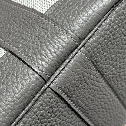HM Neo Garden 23 bag Gray Canvas and Negonda Calfskin 243337