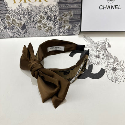 CHOCOLATE BROWN FABRIC AND SATIN HEADBAND 168576