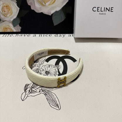 WHITE RAFFIA WOVEN HAIRBAND 369330