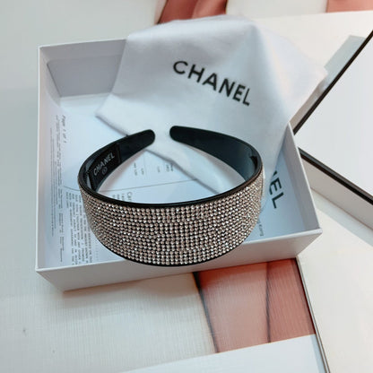 WHITE WITH CRYSTALS HAIRBAND RESIN FOR WOMEN 124679