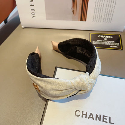 WHITE FABRIC HEADBAND 168553