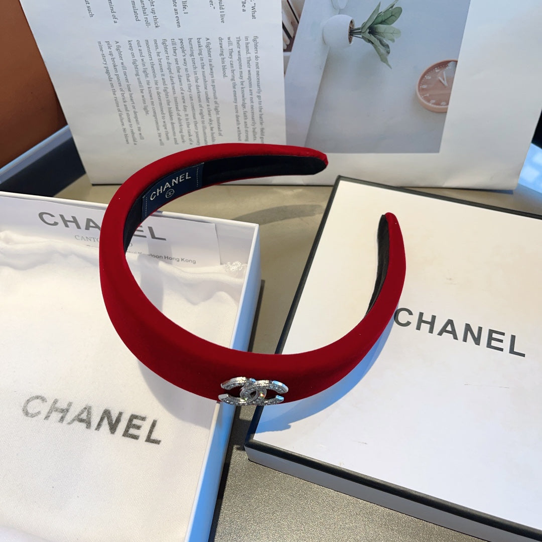 CHERRY RED VELVET HAIRBAND 414441