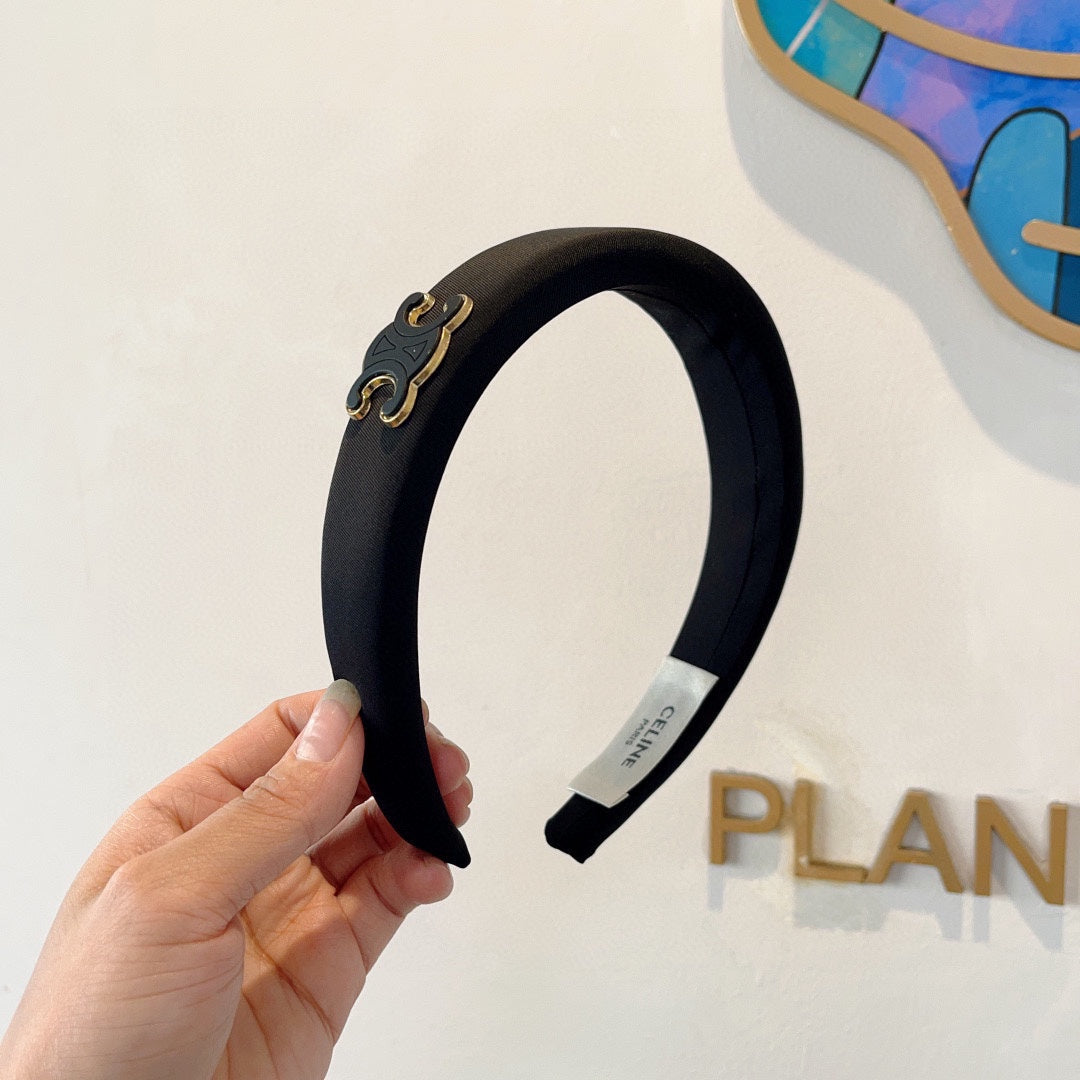 BLACK FABRIC HAIRBAND 427319