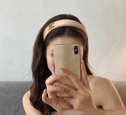 FLAMINGO PINK SILK FABRIC HAIRBAND 432747