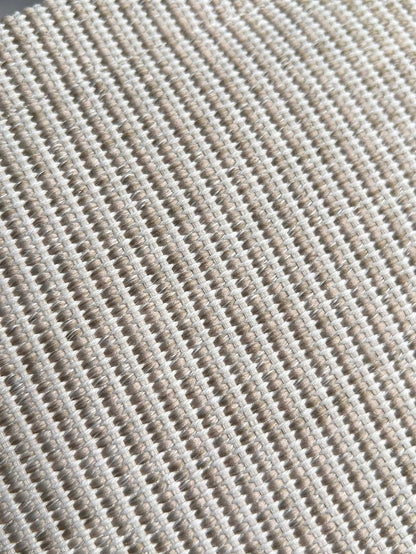 SMALL CABAS THAIS 25.5 CREAM STRIPED FABRIC TRIOMPHE CALFSKIN
