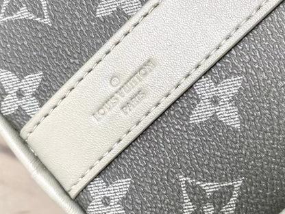 KEEPALL BANDOULI¨¨RE 25 IN GRAY MONOGRAM GRADIENT CANVAS