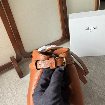 MEDIUM CABAS ANA?S CUIR TRIOMPHE 54 IN BRONZE BROWN GRAINED CALFSKIN