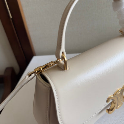 TEEN LOLA 20 IN WHITE CALFSKIN GOLD HARDWARE
