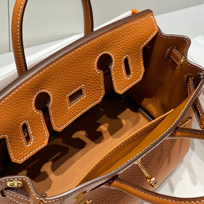HM Birkin 20cm Gold Togo Leather Gold Hardware