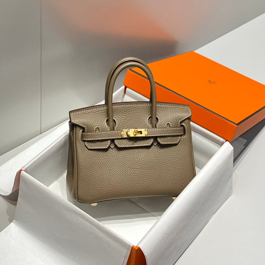 HM Birkin 20cm Etoupe Togo Leather Gold Hardware