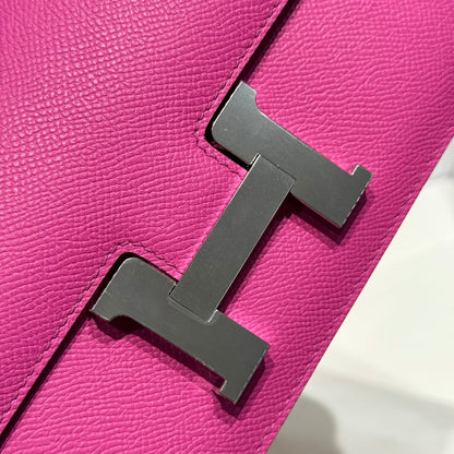 HM Constance Elan 24 Fandango Pink Epsom Silver Hardware 237343