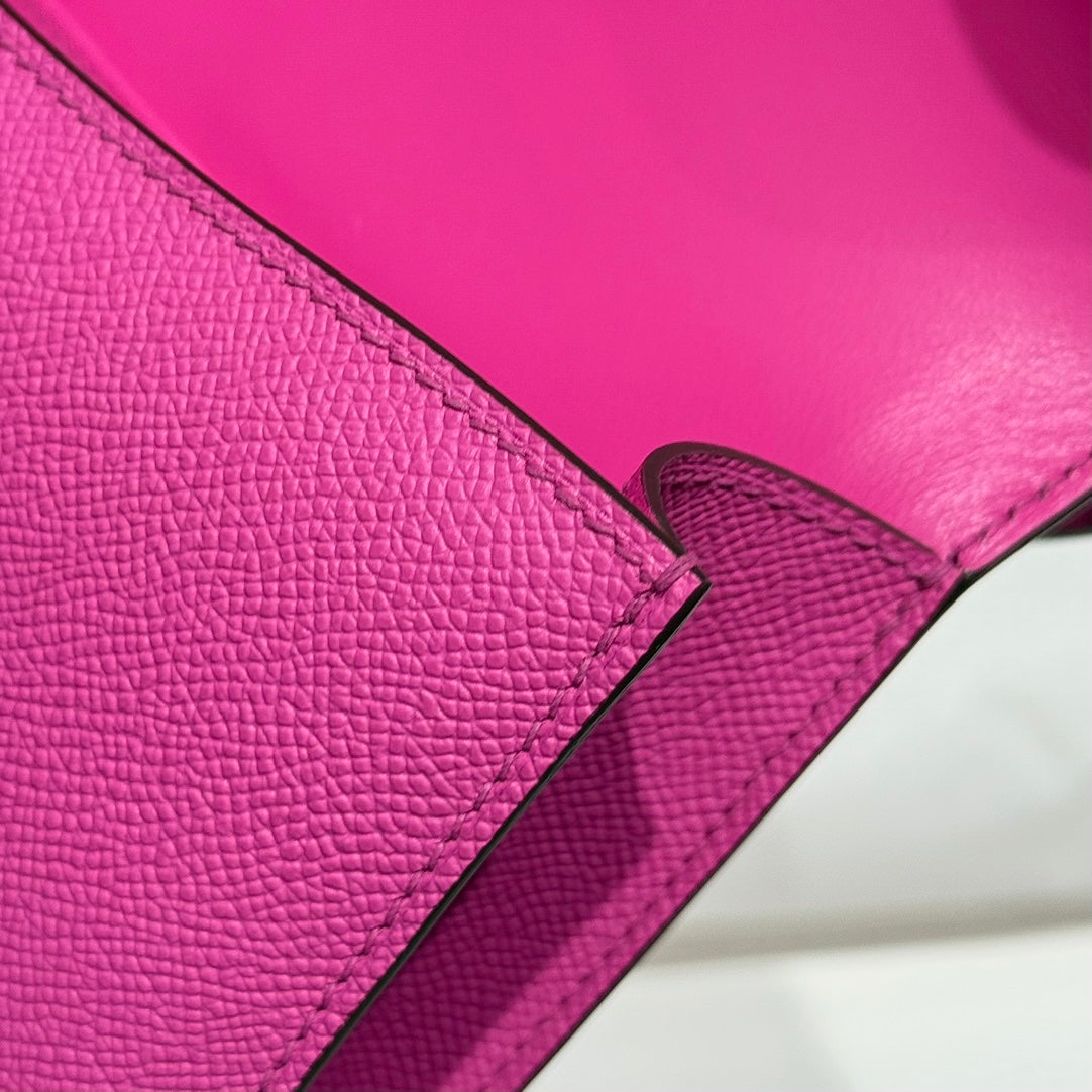 HM Constance Elan 24 Fandango Pink Epsom Gold Hardware 237342