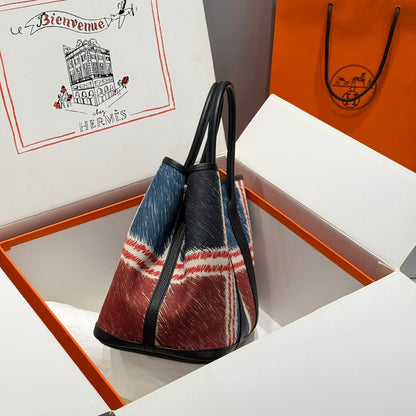 HM Garden Party 36 Multicolor Canvas and Negonda Calfskin 243174