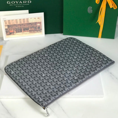 S¨¦NAT MGM POUCH 40 IN GREY GOYARDINE CANVAS