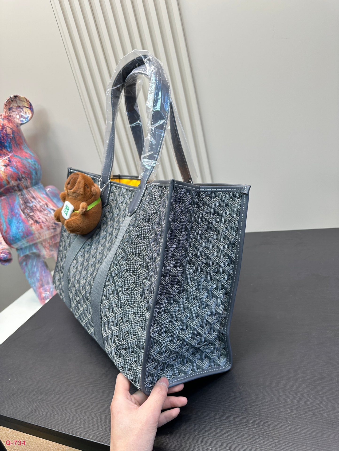 VILLETTE TOTE BAG 46 IN GREY GOYARDINE CANVAS