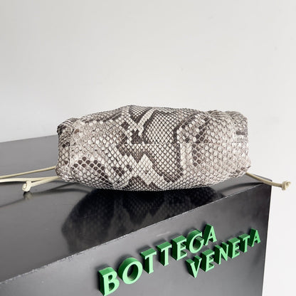 BV Mini Pouch Bag 22cm Leather-Trimmed Python Clutch 209316