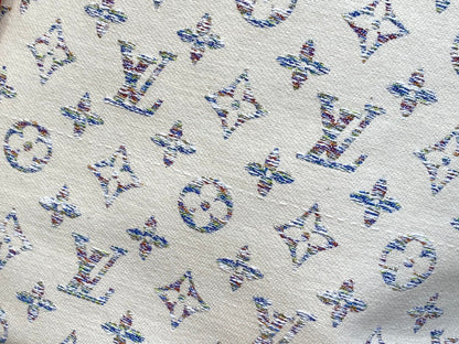 neverfull mm 31 multicolor beige monogram jacquard fabric