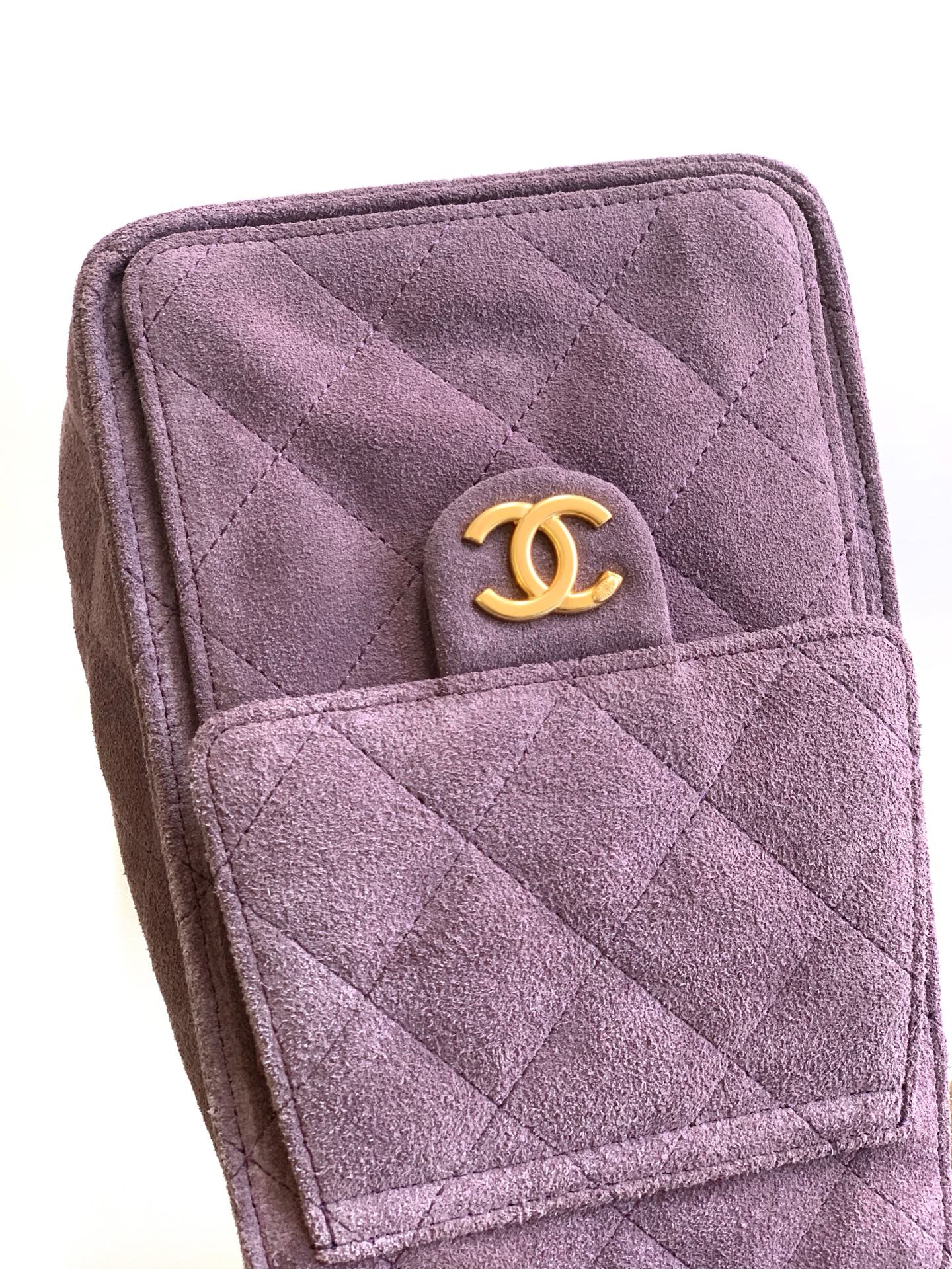 CC 25C Hobo Bag 30cm Purple Suede