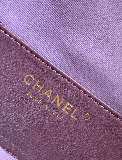CC 25C Hobo Bag 30cm Purple Suede