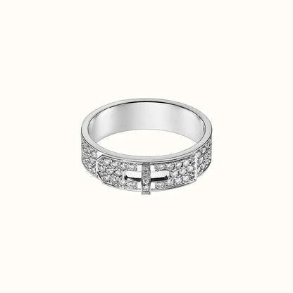DIANA KELLY SILVER DIAMOND RING