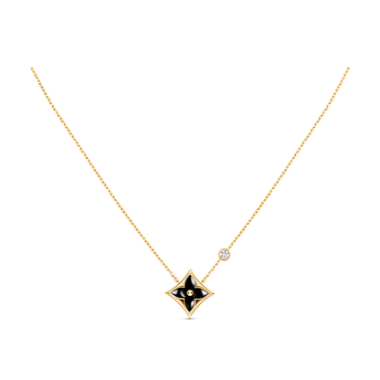 DIANA STAR BLACK MOP NECKLACE
