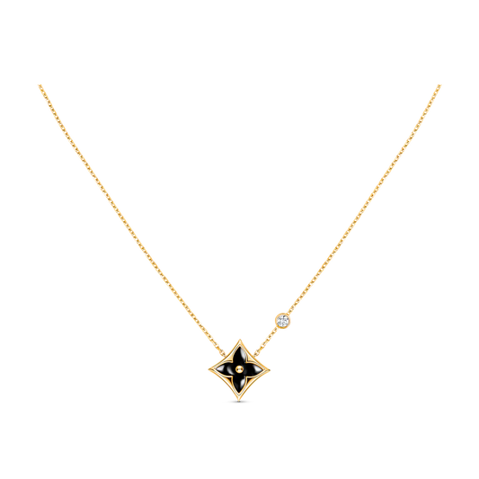 DIANA STAR BLACK MOP NECKLACE