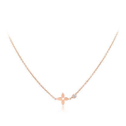 DIANA BLOSSOM PENDANT PINK GOLD AND DIAMOND