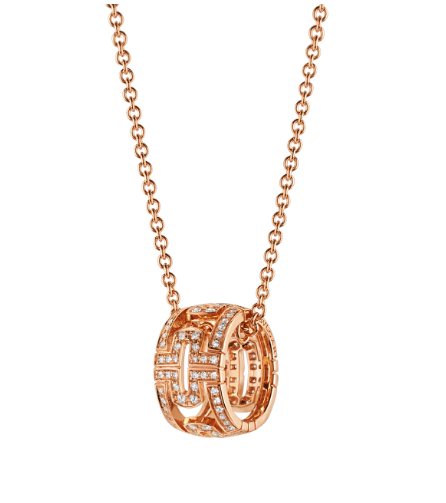 DIANA PARENTESI NECKLACE PINK GOLD DIAMOND