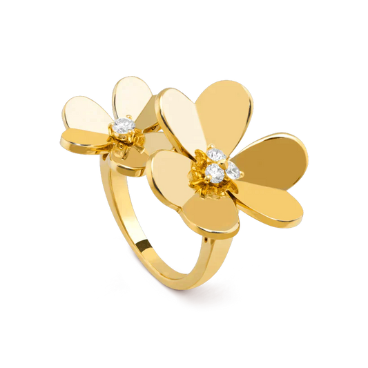 BAGUE DIANA CLOVER COMOS OR DIAMANT