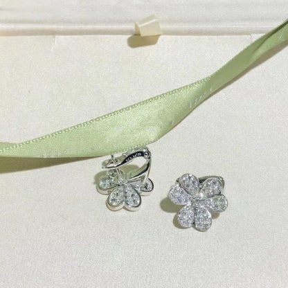 BOUCLES D'OREILLES DIANA FRIVOLE EN ARGENT ET DIAMANT