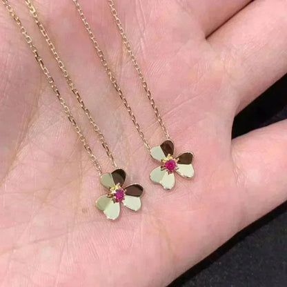 DIANA FRIVOLE GOLD FLOWER NECKLACE
