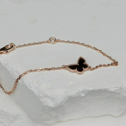 BUTTERFLY ONYX  BUTTERFLY BRACELET