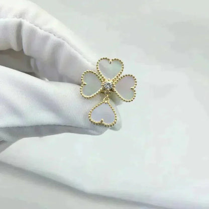 DIANA SWEET CLOVER WHITE MOP RING