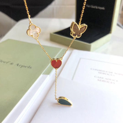 Collier Diana Lucky Spring 4 motifs en or rose