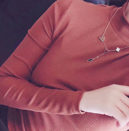 Collier Diana Lucky Spring 4 motifs en or rose