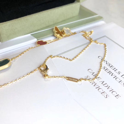 Collier Diana Lucky Spring 4 motifs en or rose