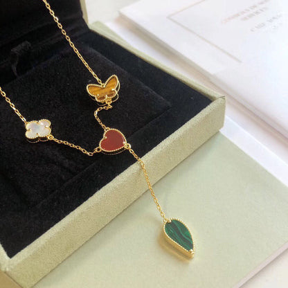 Collier Diana Lucky Spring 4 motifs en or rose