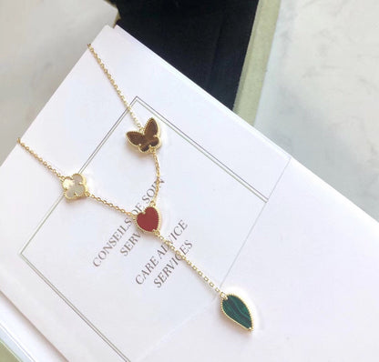 Collier Diana Lucky Spring 4 motifs en or rose