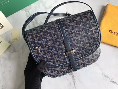 BELVEDERE PM BAG 21CM NAVY BLUE CANVAS