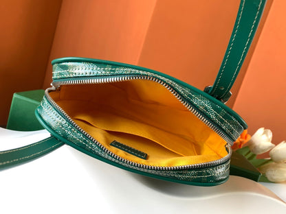 GOYA SECOND-HAND TOAST BAG 21CM GREEN CANVAS